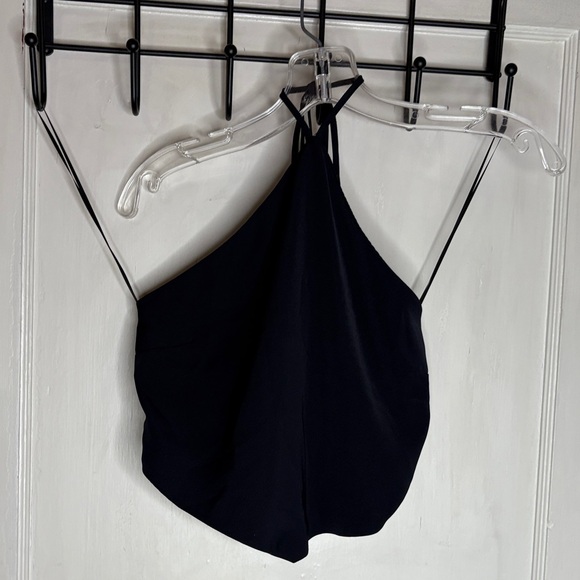 Abercrombie & Fitch Black Handkerchief Halter Top Small - Picture 1 of 7